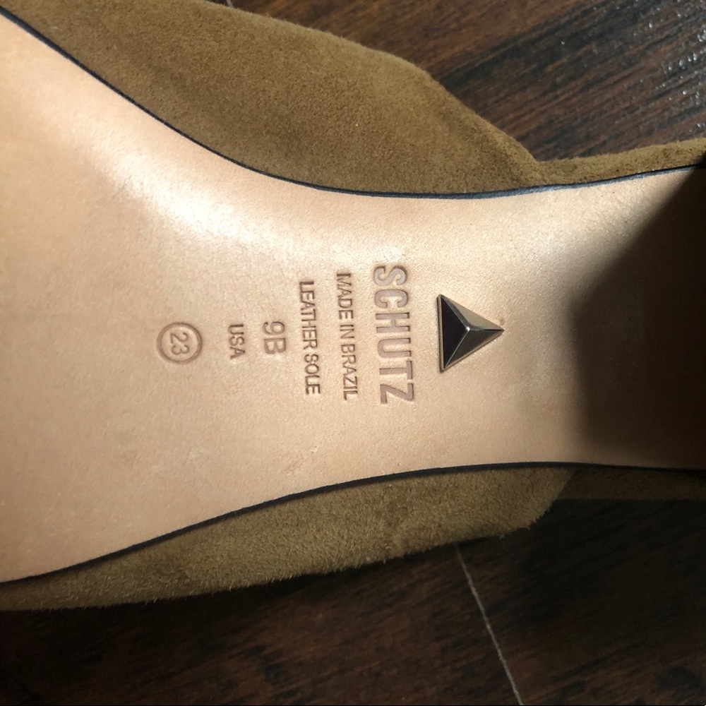 Schutz Dauani Mules in Brown Suede - Picture 6 of 8